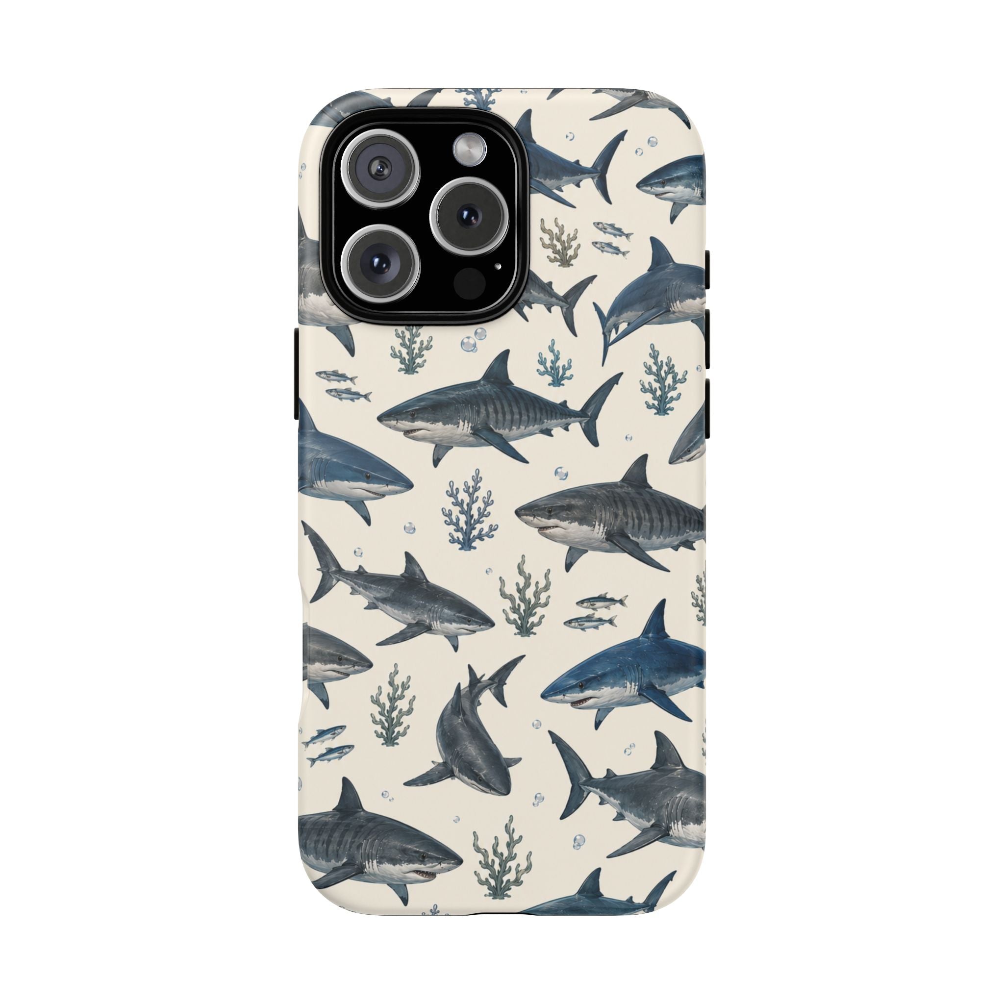 Shark Pattern Phone Case – Nautical Oceanic Phone Cover