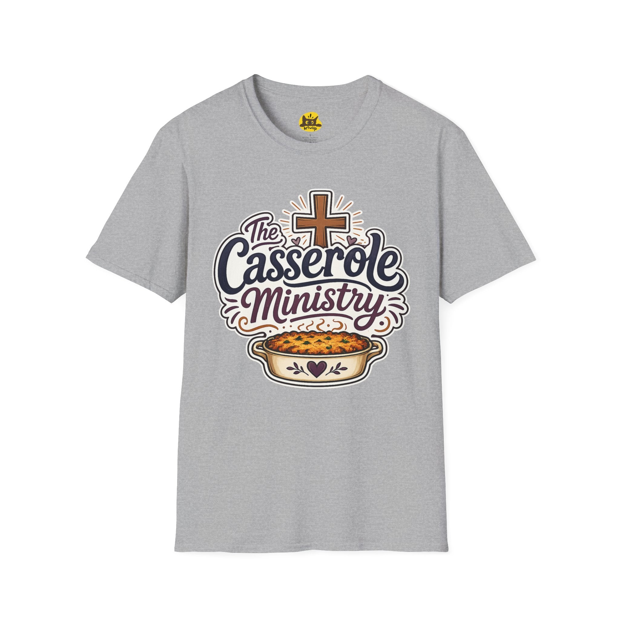 Casserole Ministry T-Shirt — Faith-Based Church Potluck Tee