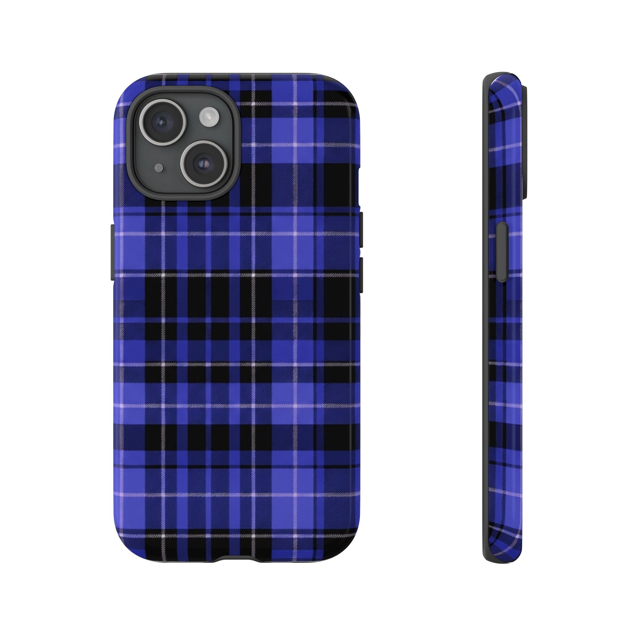 Blue Buffalo Plaid Tough Case — Blue Plaid Protective Phone Case