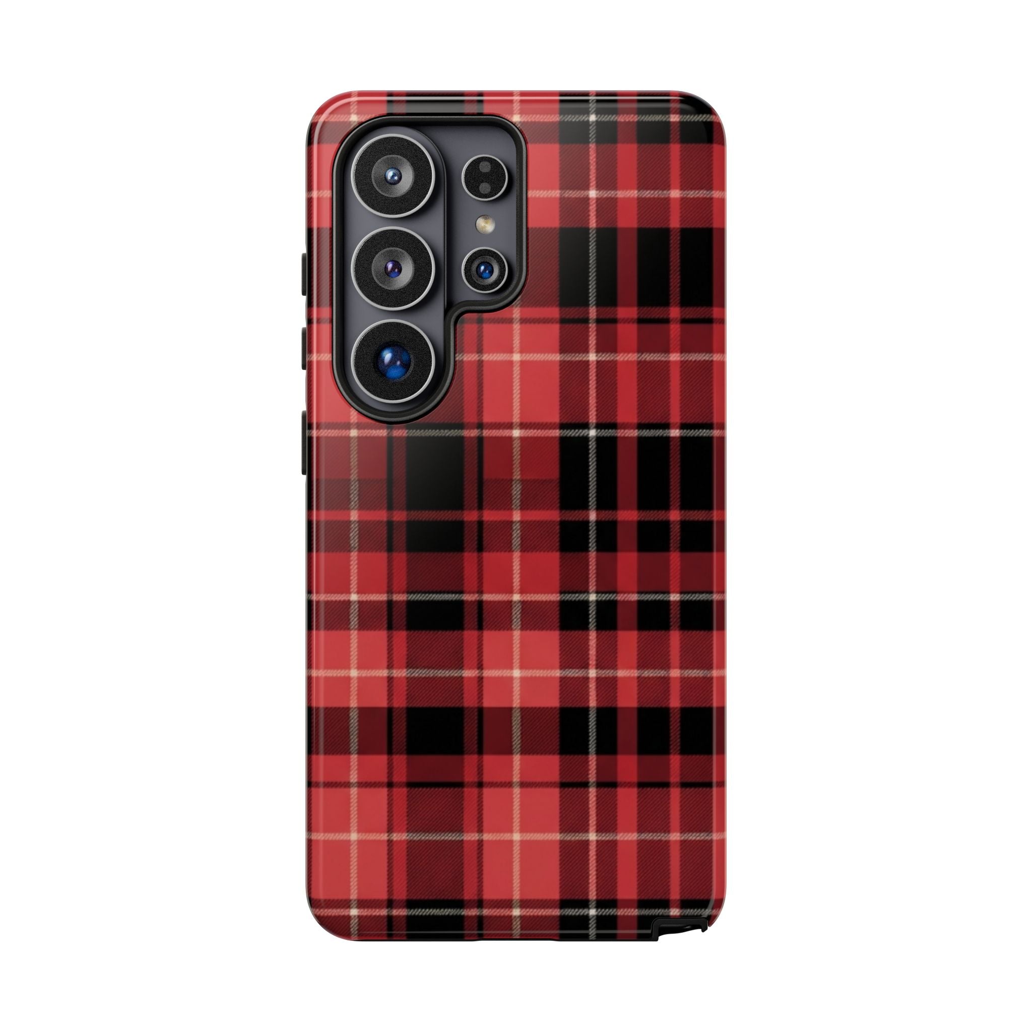 Red Black Buffalo Plaid Tough Phone Case