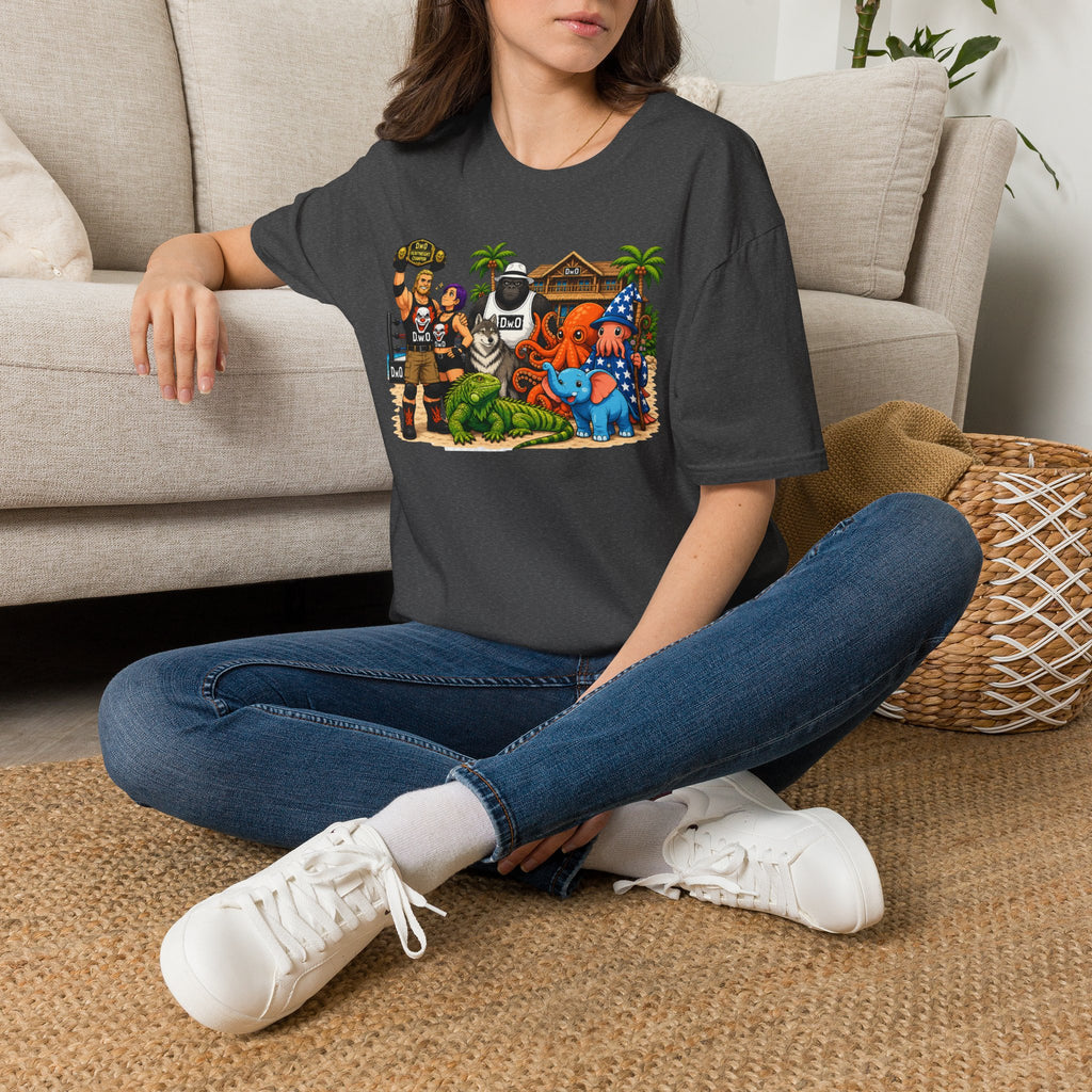 Funny T-Shirt — Wild Wrestling Mascot Crew Gift Tee