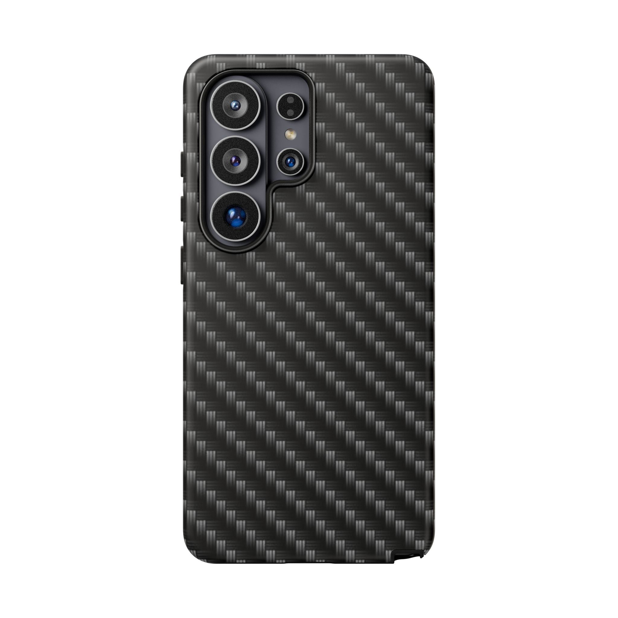 Carbon Fiber Pattern Tough Phone Case - Slim Protective Phone Cover