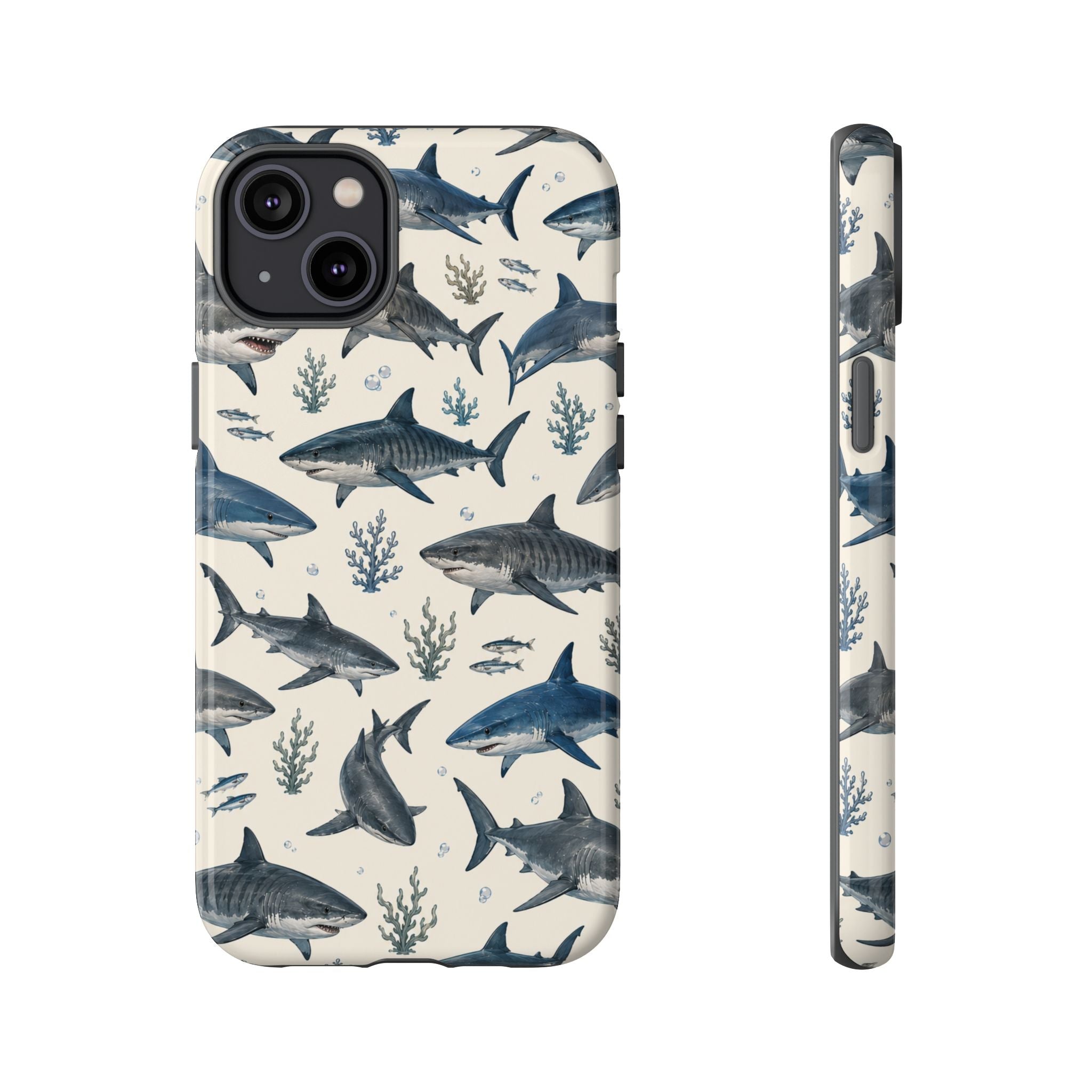 Shark Pattern Phone Case – Nautical Oceanic Phone Cover
