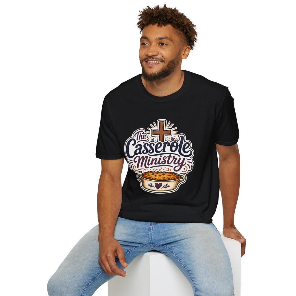 Casserole Ministry T‑Shirt — Faith & Fellowship Church Cooking Crew Tee