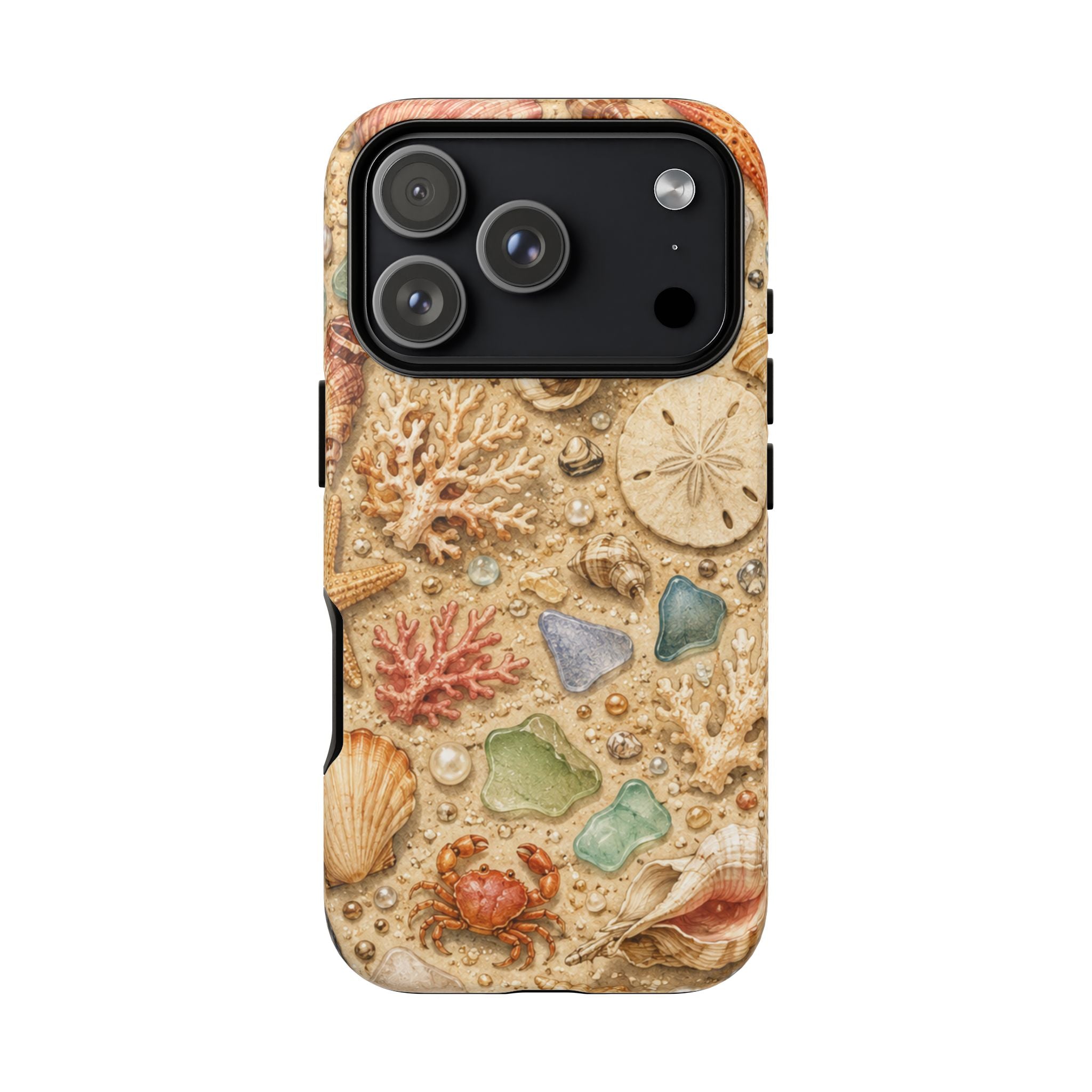Beach Shells Phone Case — Seashell, Starfish & Sea Glass Coastal Design
