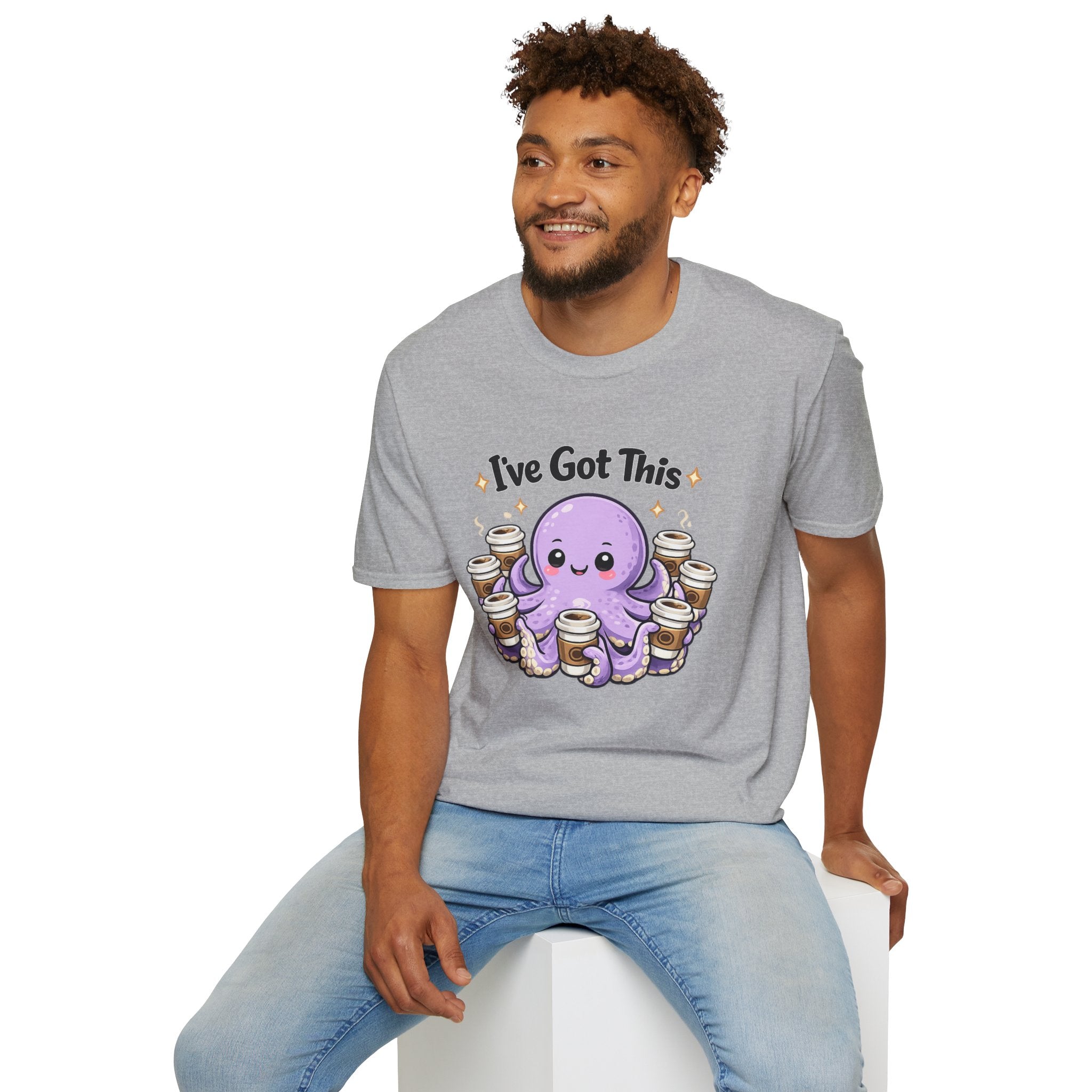 I’ve Got This Octopus Coffee Tee — Cute Motivational Graphic T-Shirt