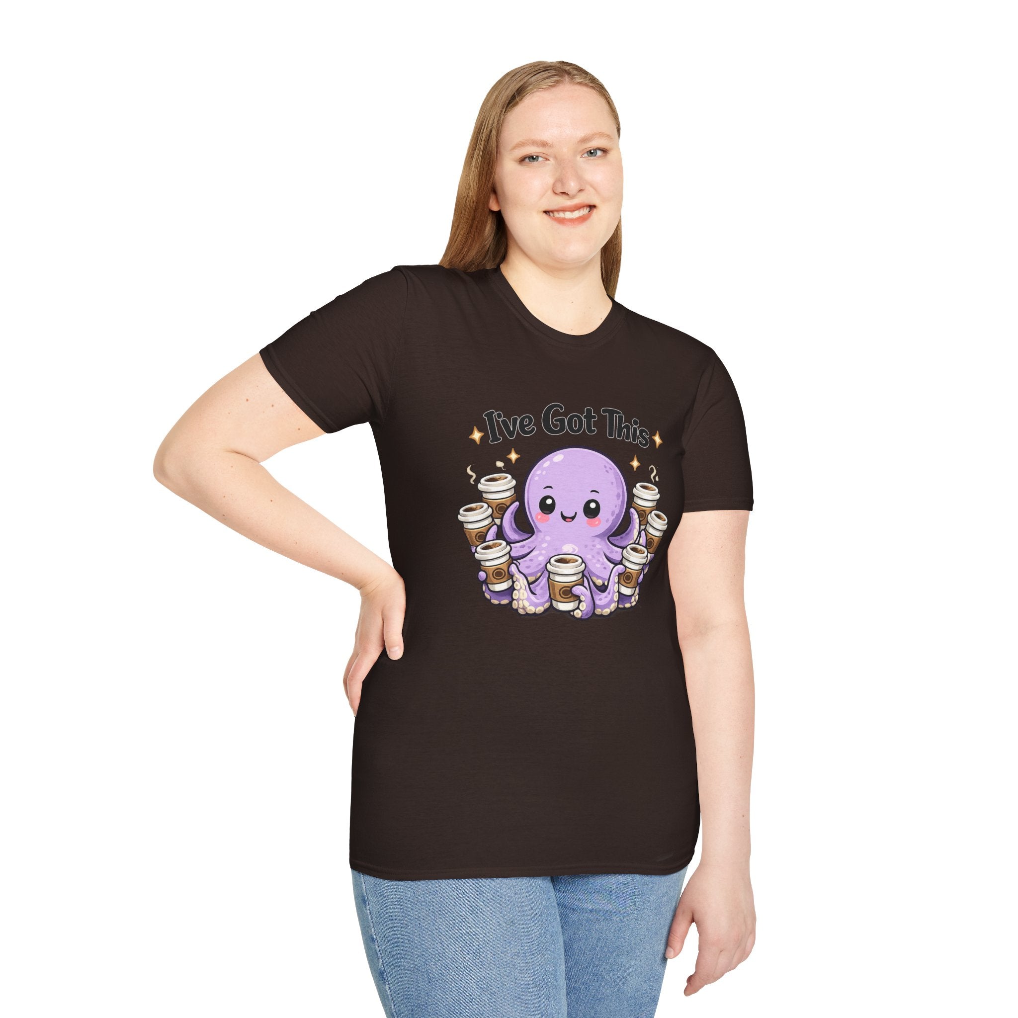 I’ve Got This Octopus Coffee Tee — Cute Motivational Graphic T-Shirt