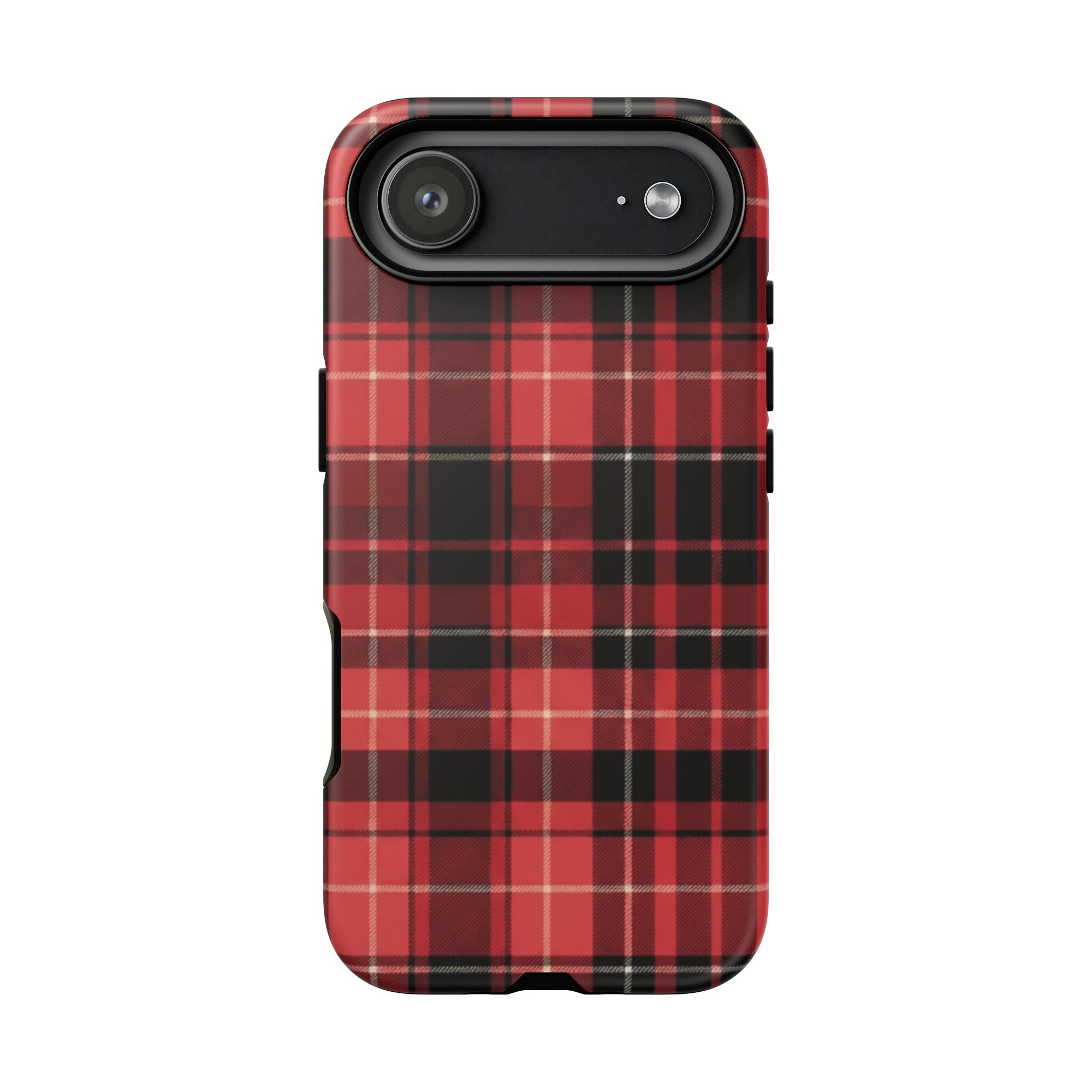 Red Black Buffalo Plaid Tough Phone Case