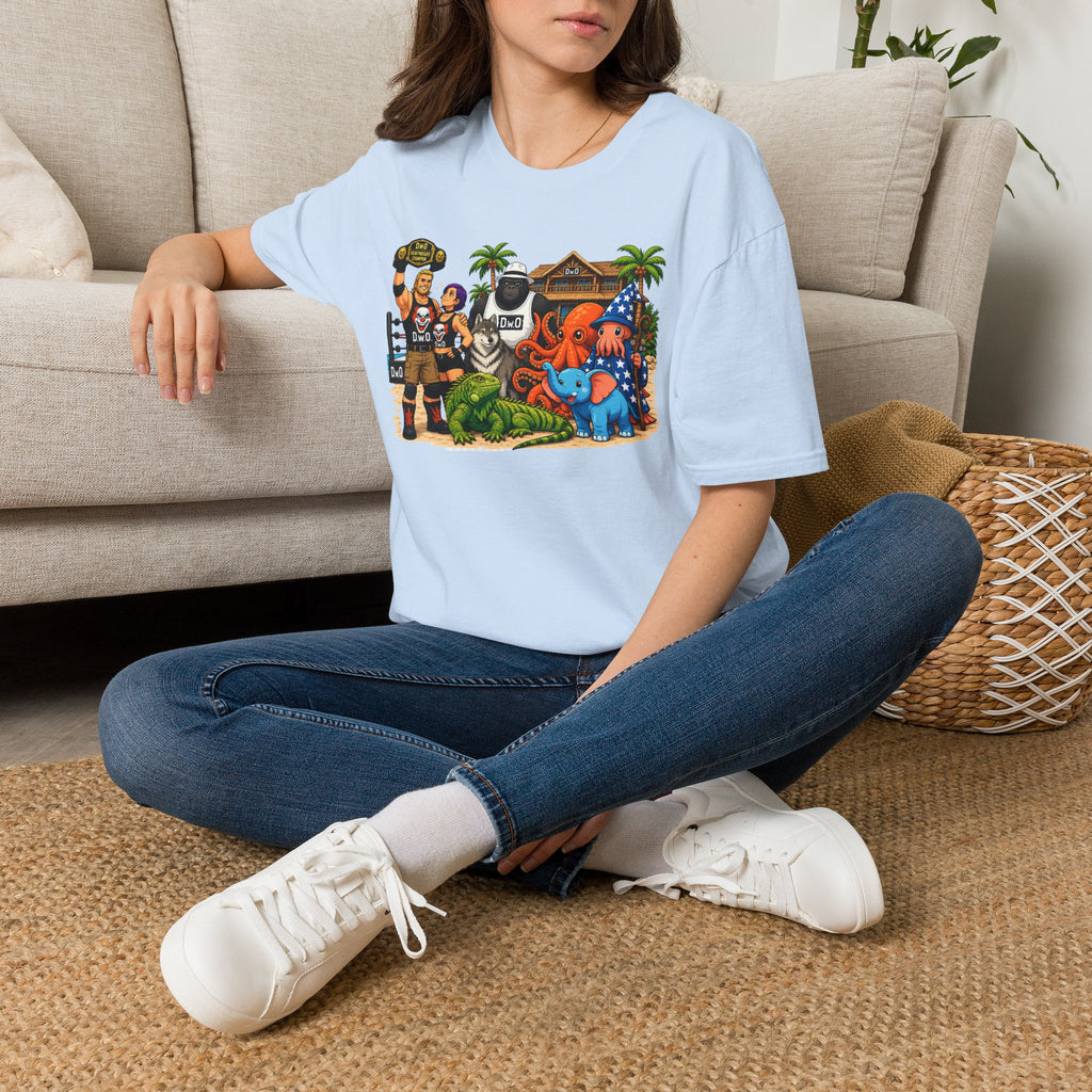 Funny T-Shirt — Wild Wrestling Mascot Crew Gift Tee
