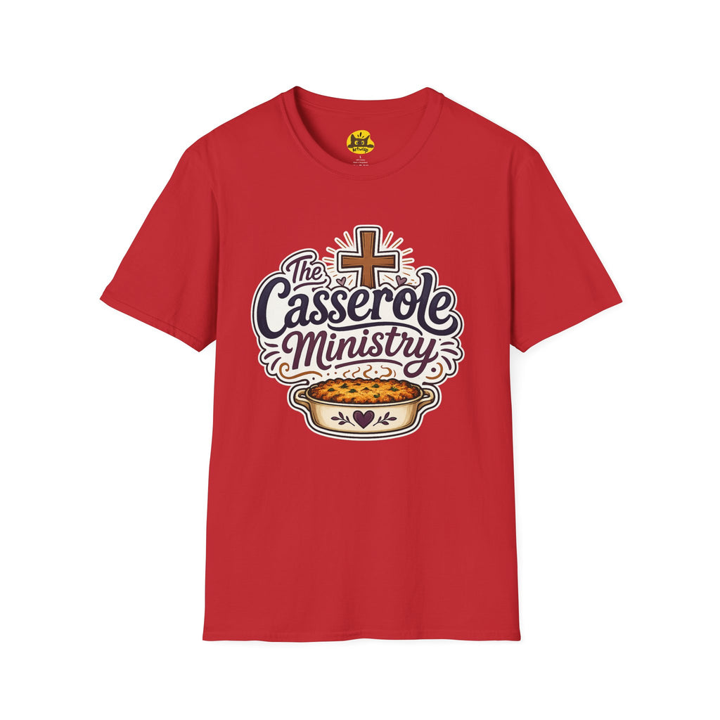 Casserole Ministry T‑Shirt — Faith & Fellowship Church Cooking Crew Tee