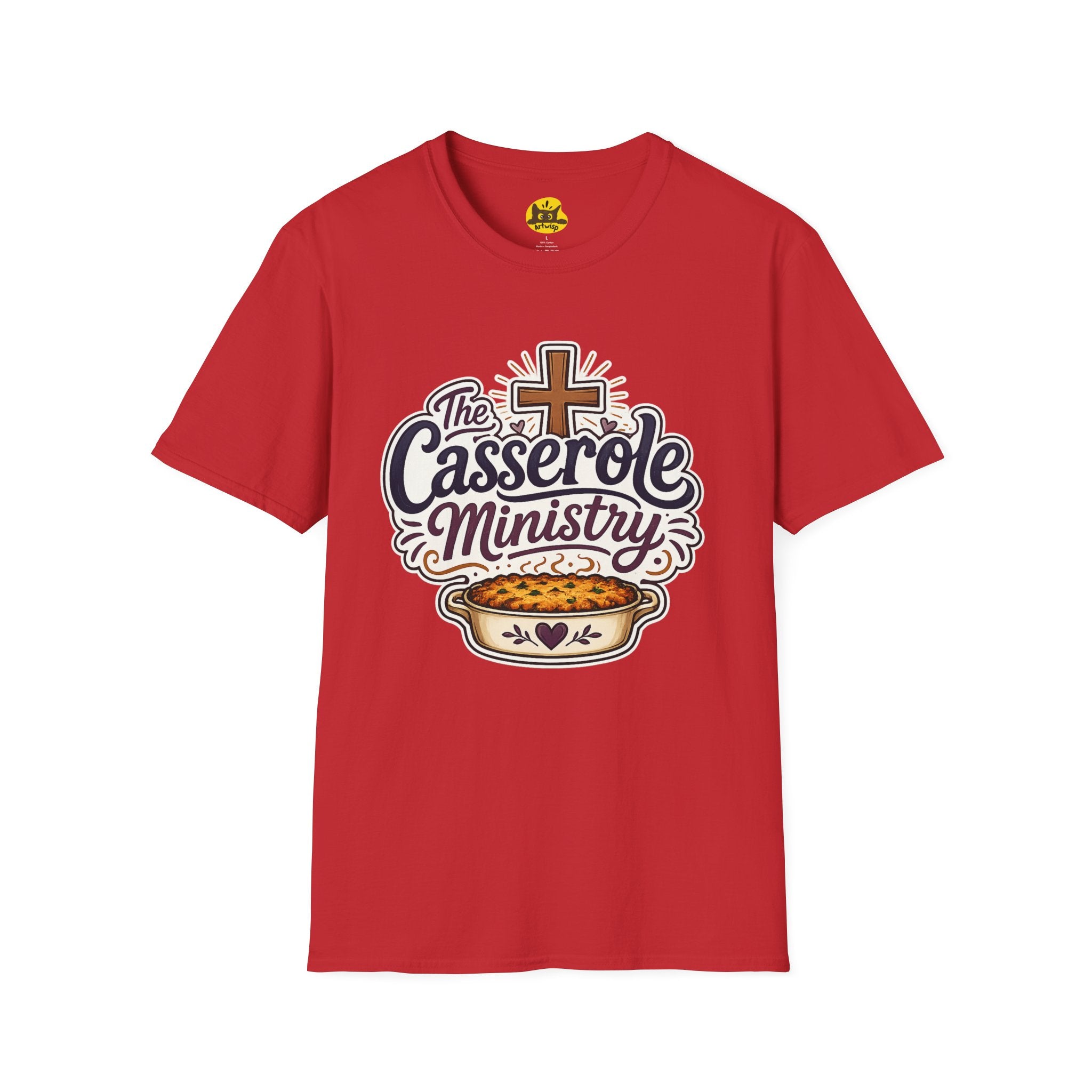 Casserole Ministry T‑Shirt — Faith & Fellowship Church Cooking Crew Tee