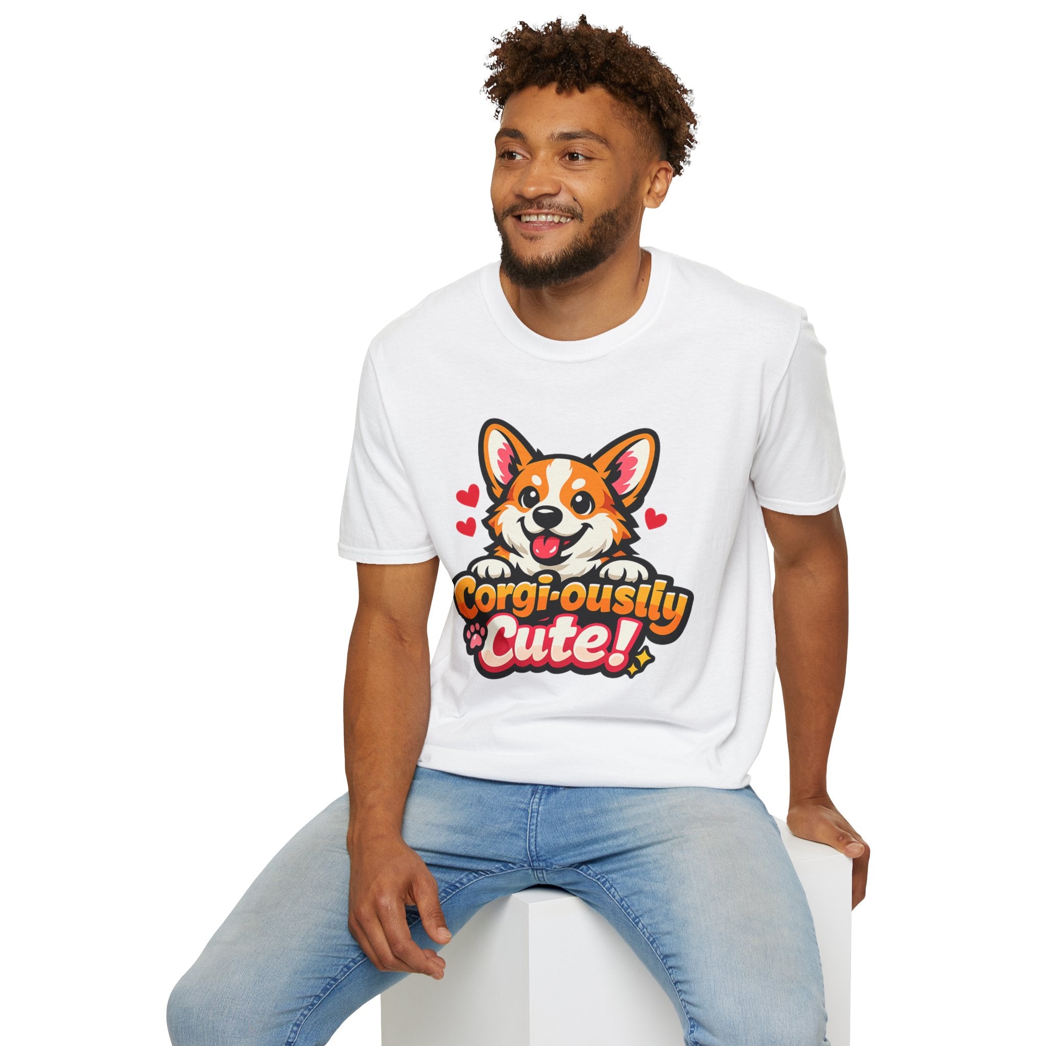 Corgi-ously Cute! Corgi Graphic T-Shirt