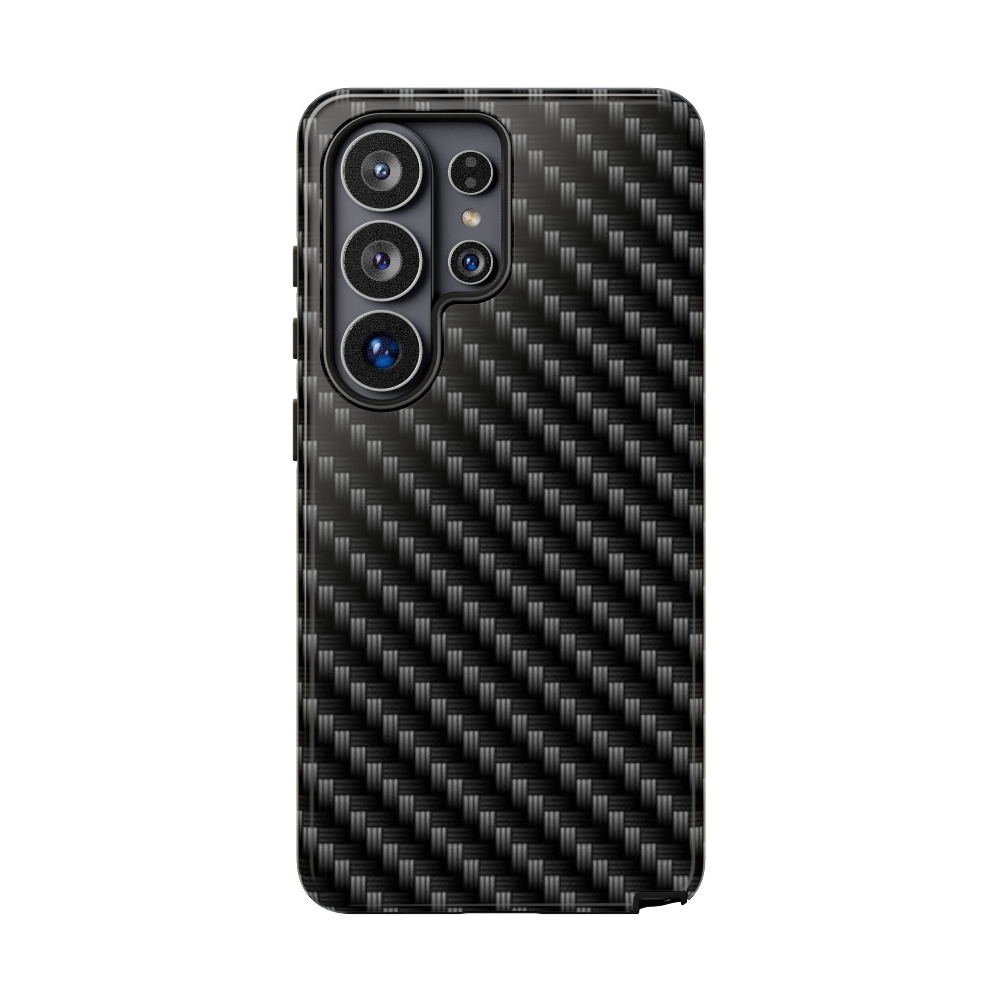 Carbon Fiber Pattern Tough Phone Case - Slim Protective Phone Cover