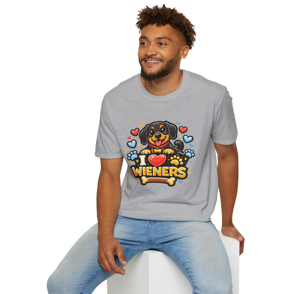 I Heart Wieners T-Shirt — Cute Dachshund Dog Lover Tee