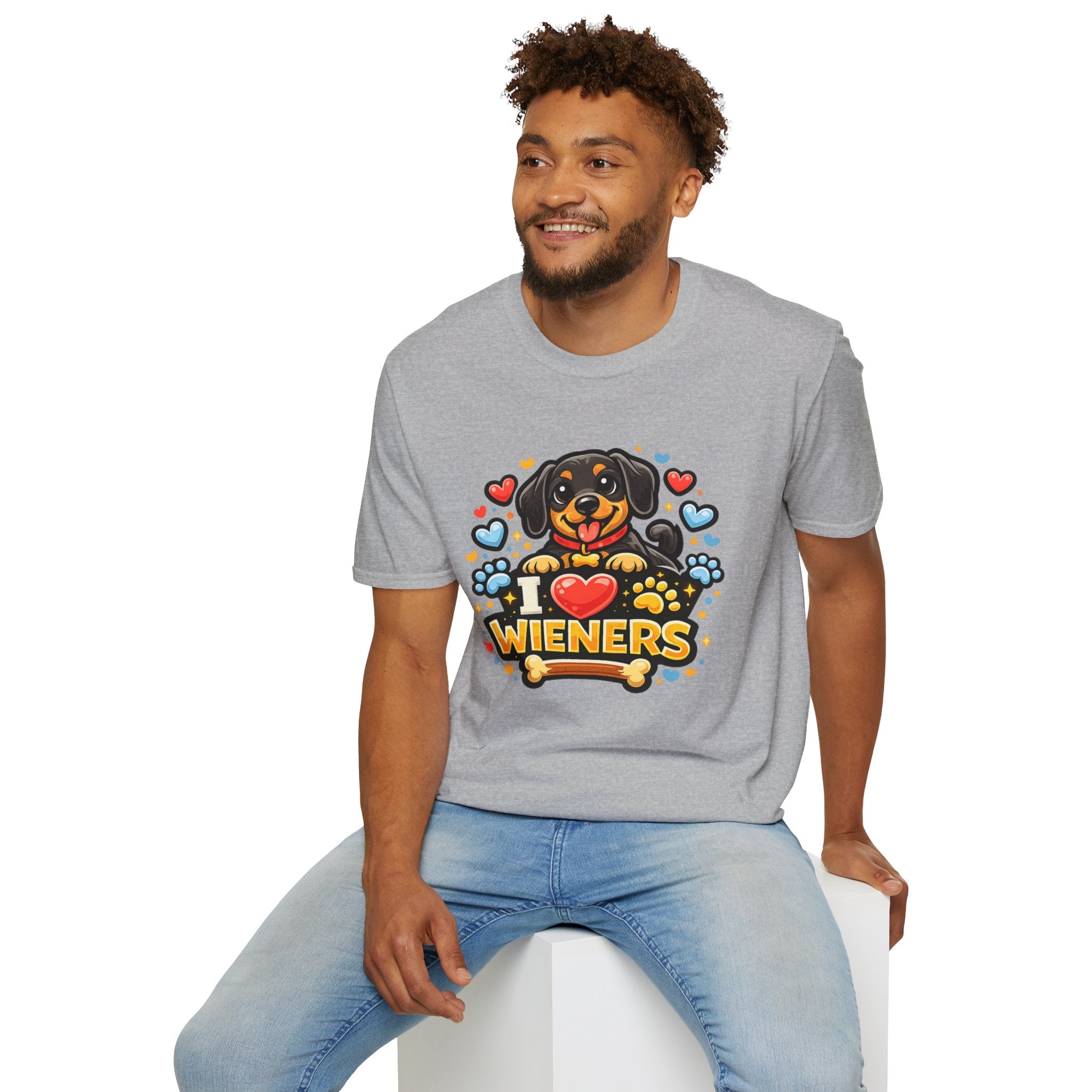I Heart Wieners T-Shirt — Cute Dachshund Dog Lover Tee