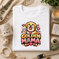 Golden Mama T-Shirt — Cute Golden Retriever Mom Tee