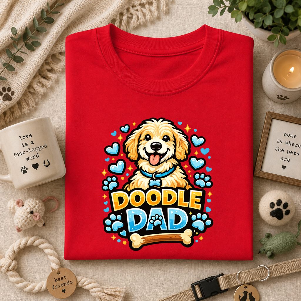Doodle Dad T-Shirt — Cute Goldendoodle Dog Dad Tee
