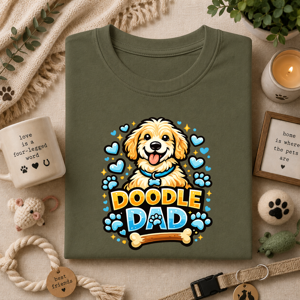 Doodle Dad T-Shirt — Cute Goldendoodle Dog Dad Tee