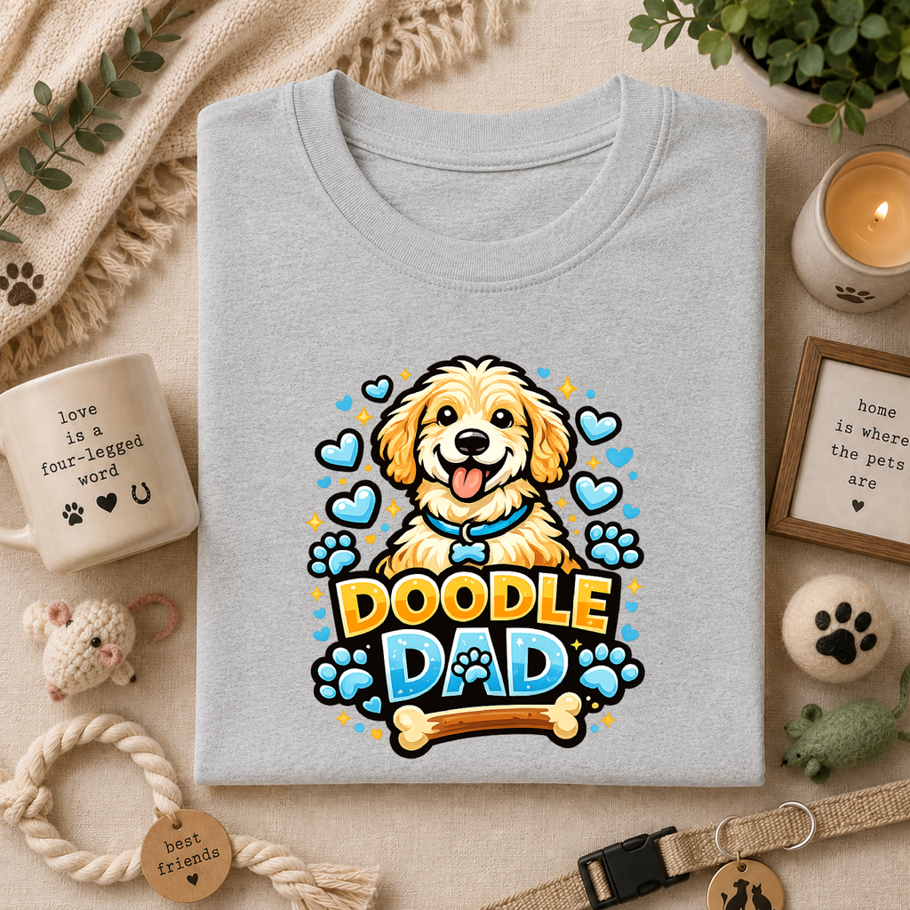 Doodle Dad T-Shirt — Cute Goldendoodle Dog Dad Tee