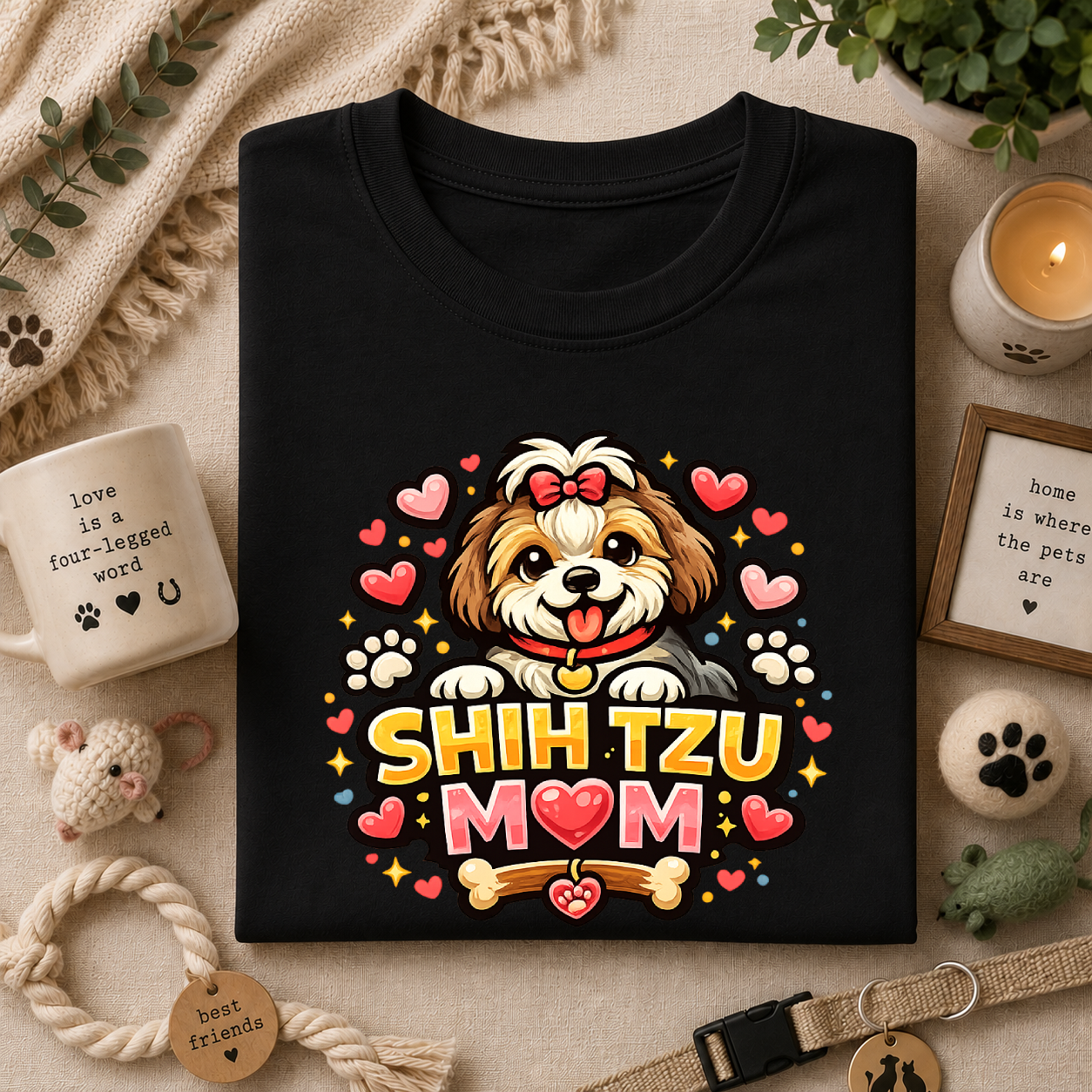 Shih Tzu Mom T-Shirt — Cute Shitzu Mom Tee