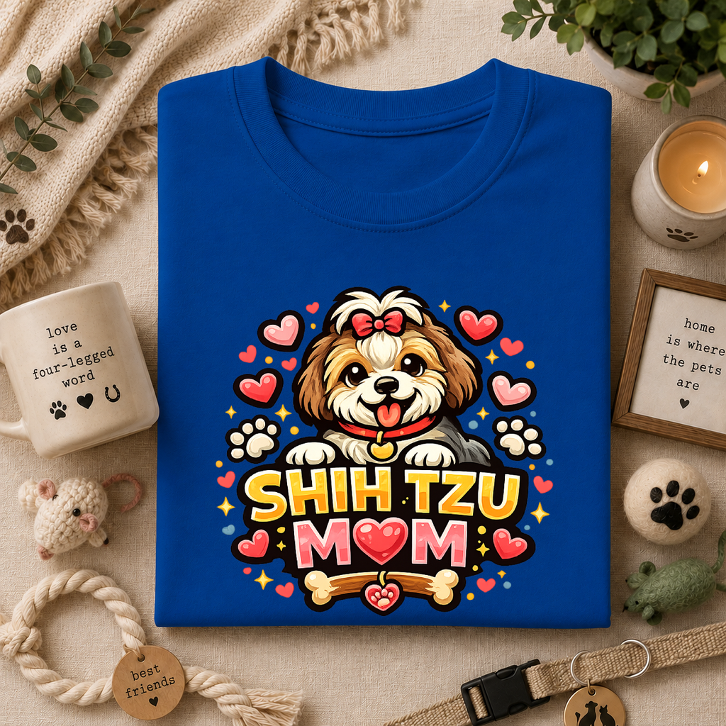 Shih Tzu Mom T-Shirt — Cute Shitzu Mom Tee