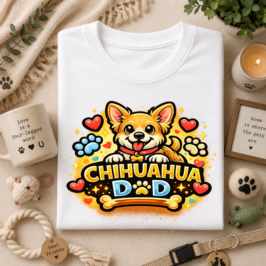 Chihuahua Dad T-Shirt — Dog Dad Love Tee