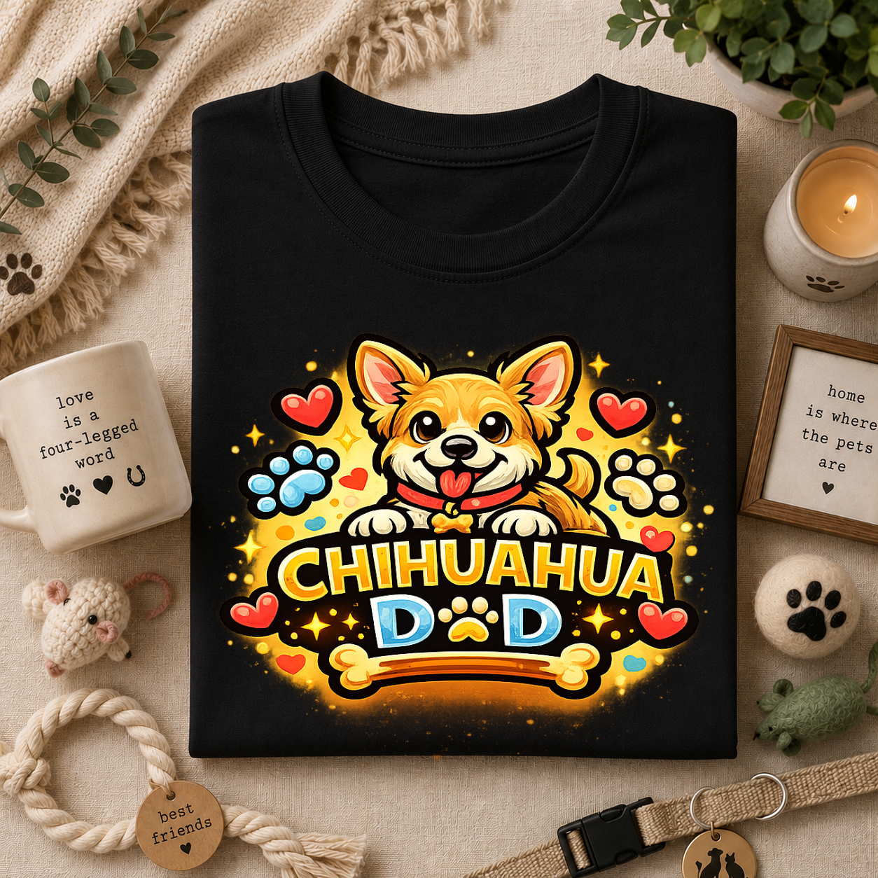 Chihuahua Dad T-Shirt — Dog Dad Love Tee