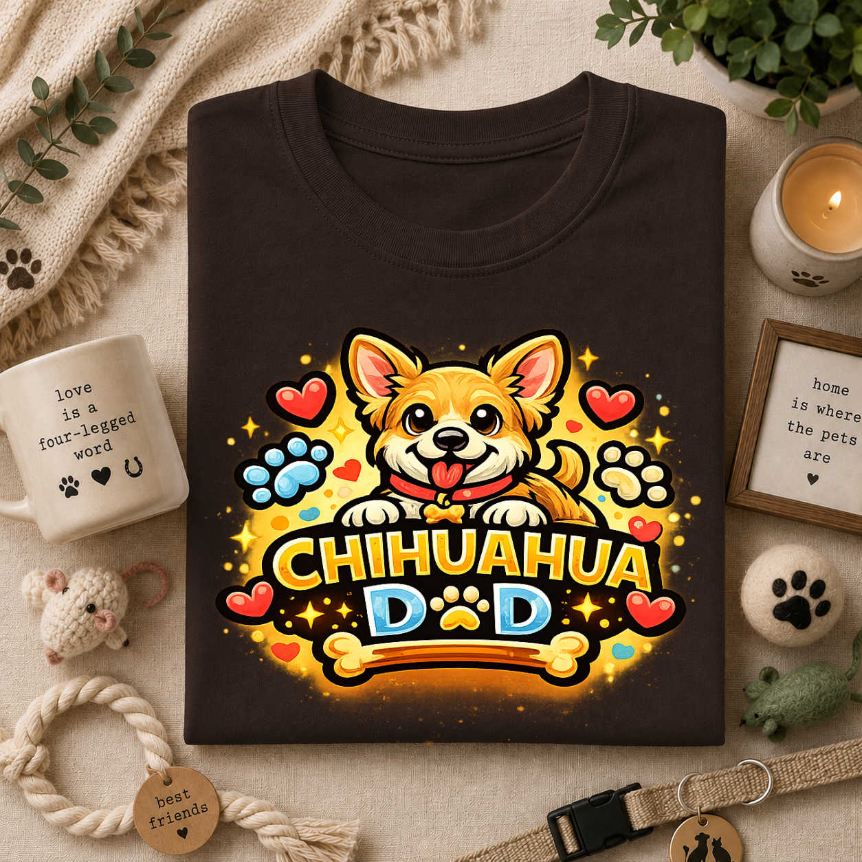 Chihuahua Dad T-Shirt — Dog Dad Love Tee
