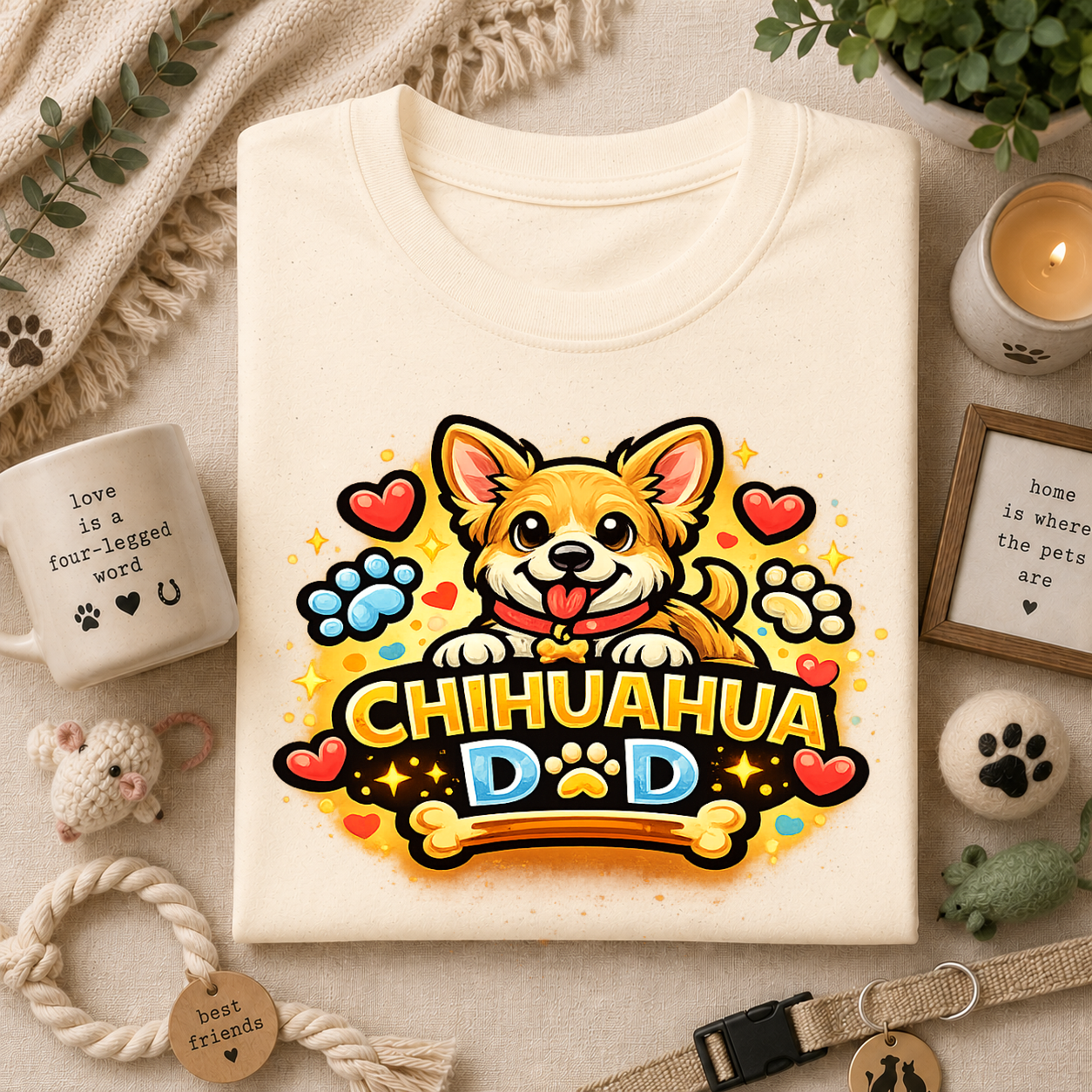 Chihuahua Dad T-Shirt — Dog Dad Love Tee