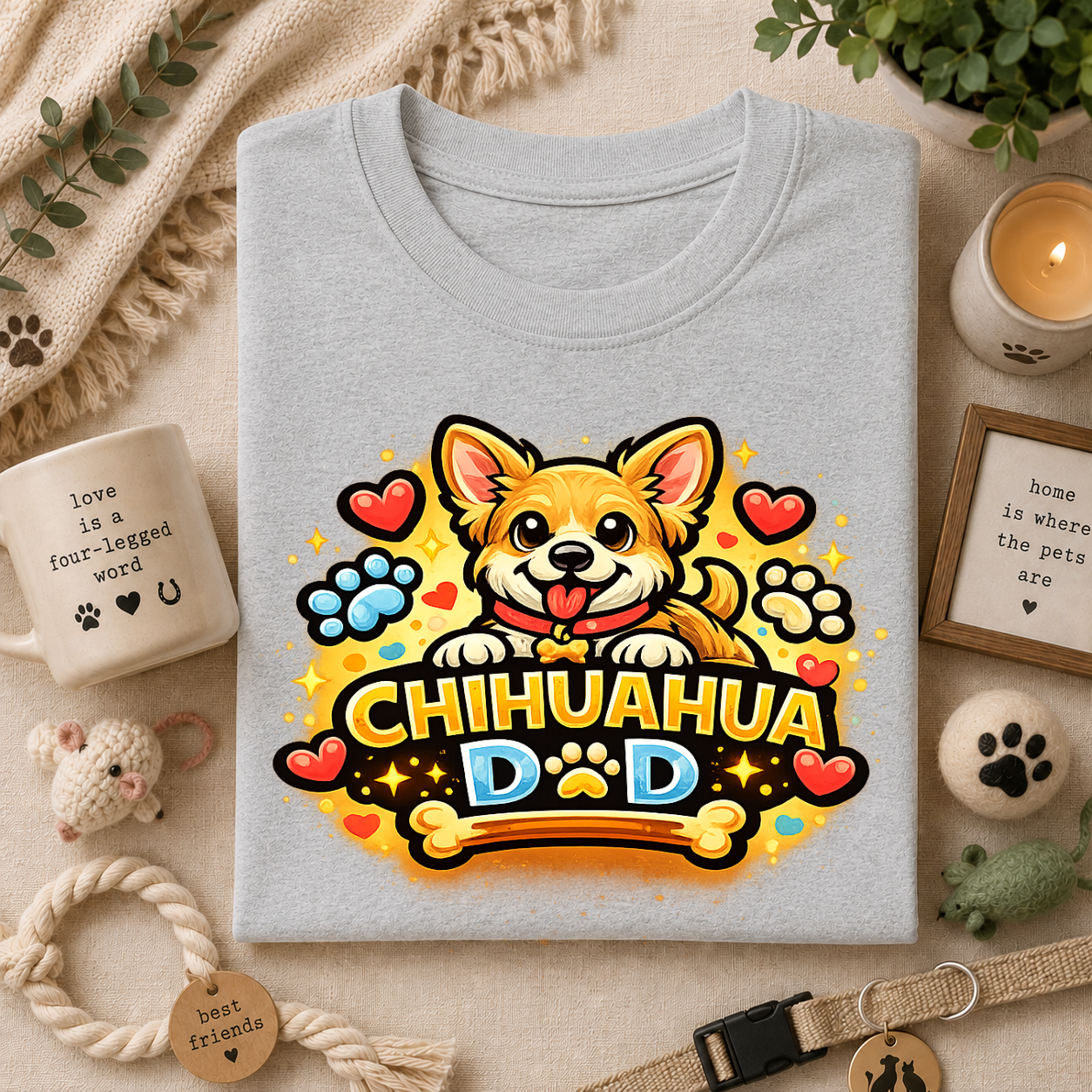 Chihuahua Dad T-Shirt — Dog Dad Love Tee