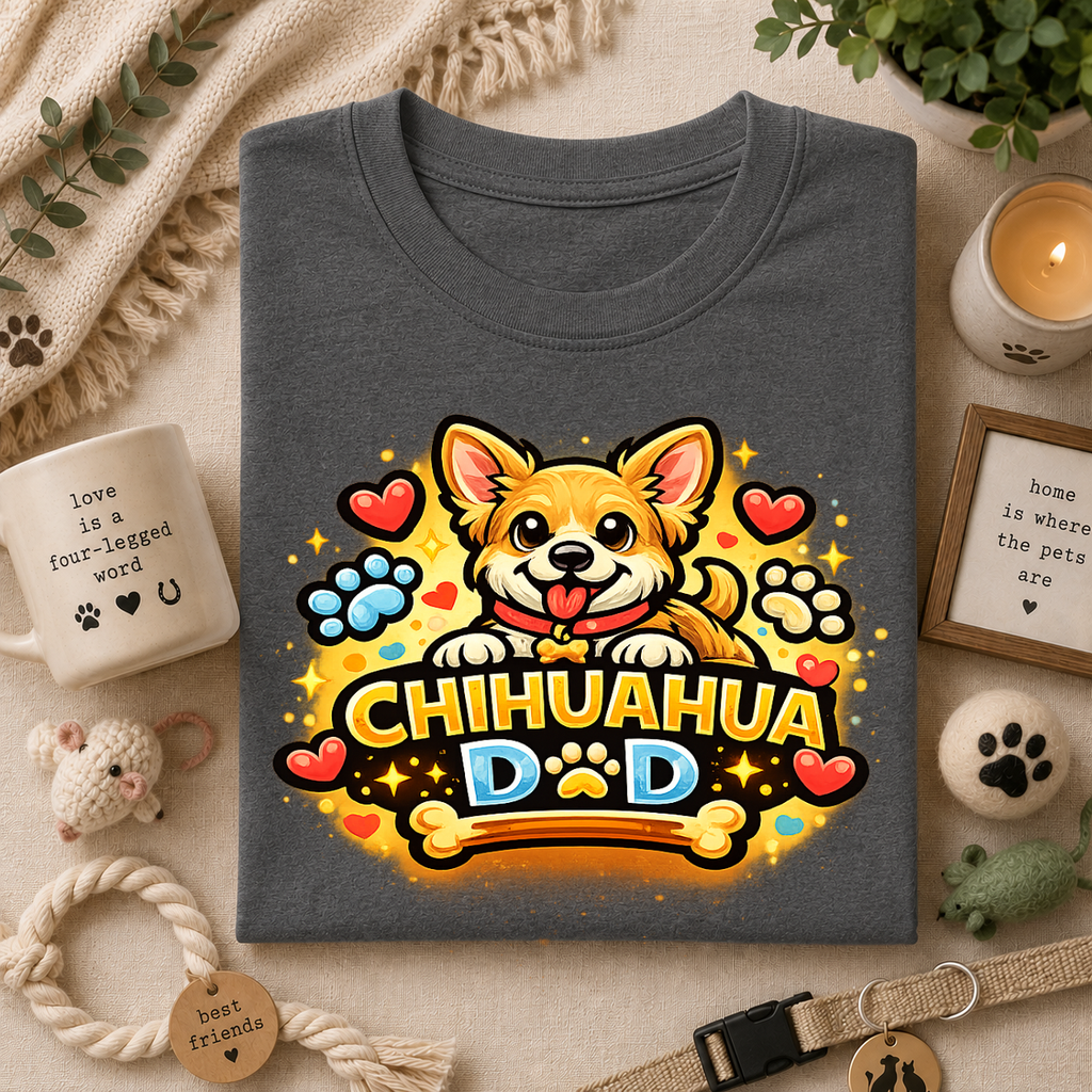 Chihuahua Dad T-Shirt — Dog Dad Love Tee