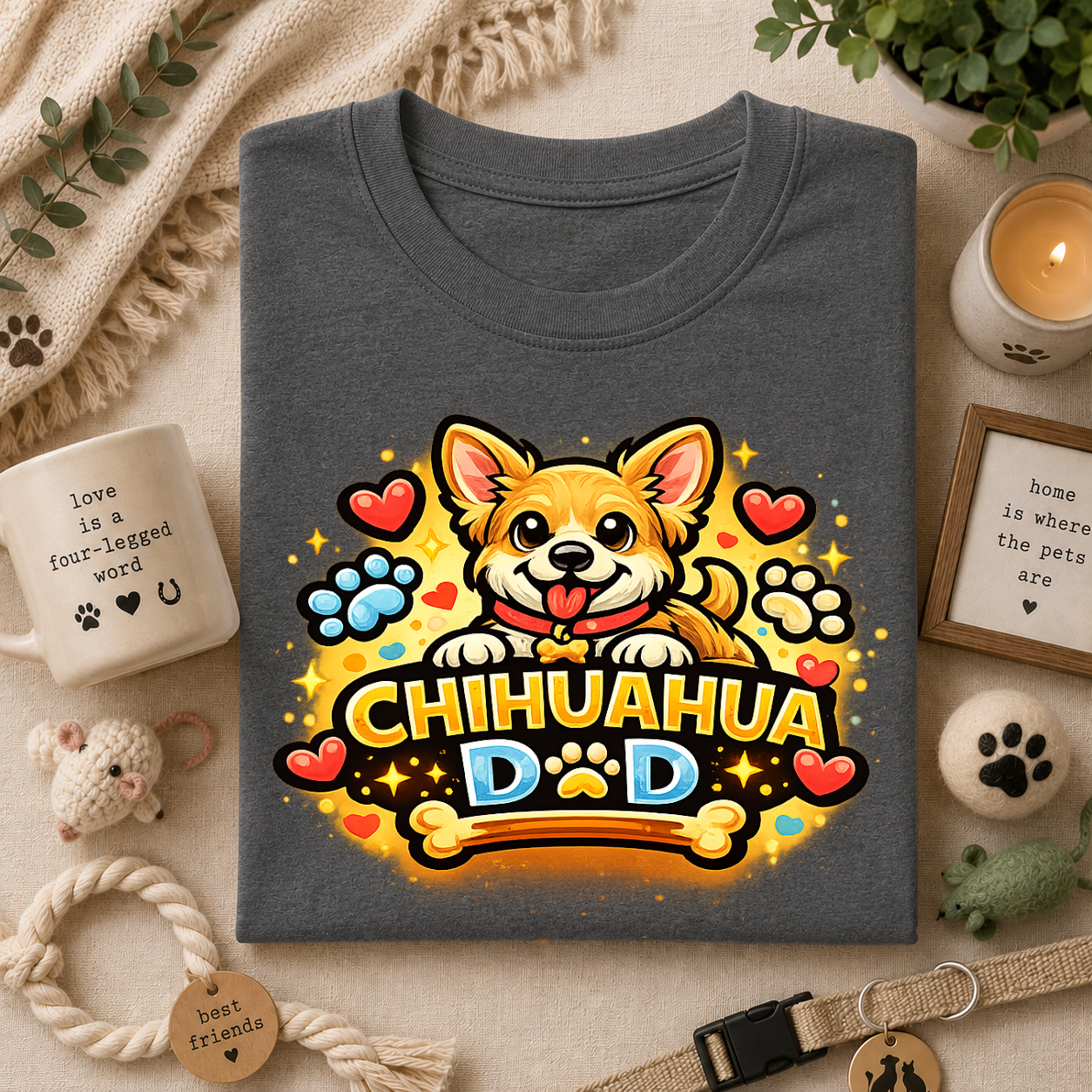 Chihuahua Dad T-Shirt — Dog Dad Love Tee