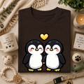 Cute Male Penguin Couple T-Shirt — Gift Tee
