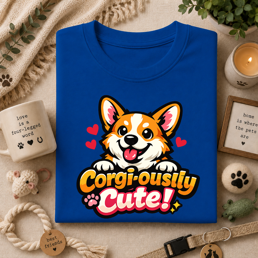 Corgi-ously Cute! Corgi Graphic T-Shirt