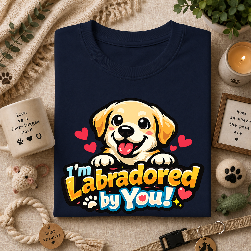 "I'm Labradored by You" Dog Lover Tee — Labradored Cute Puppy T‑Shirt