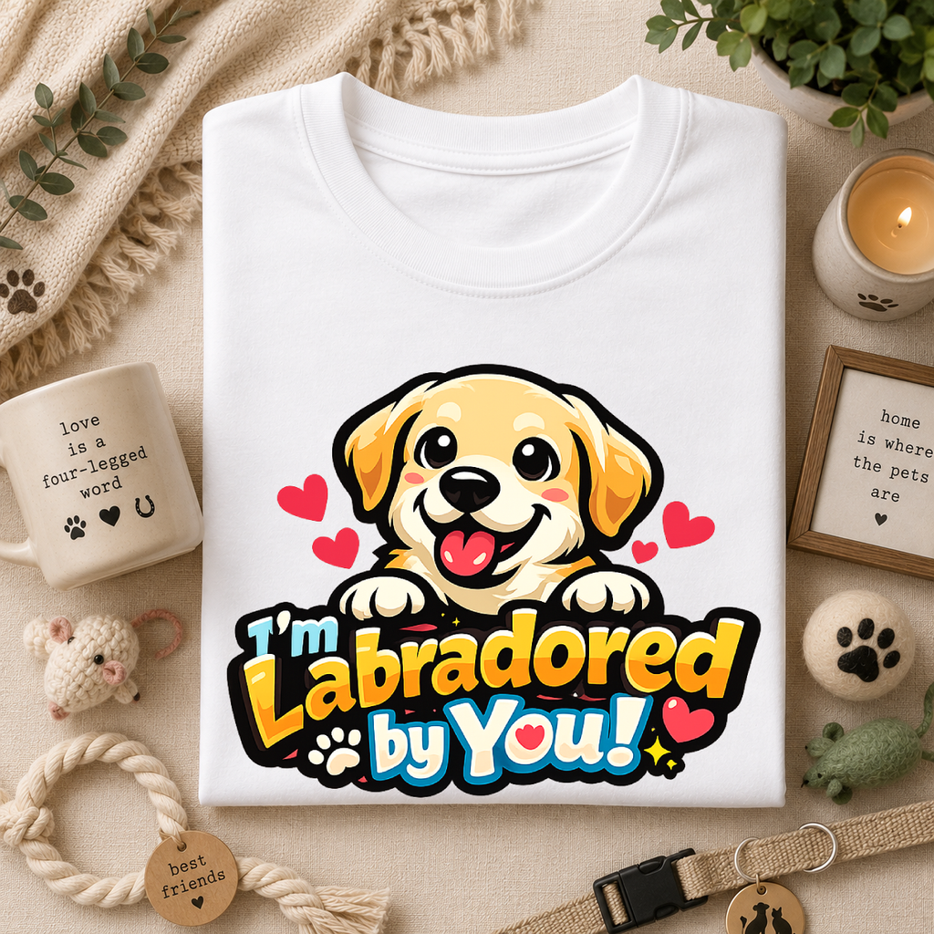 "I'm Labradored by You" Dog Lover Tee — Labradored Cute Puppy T‑Shirt