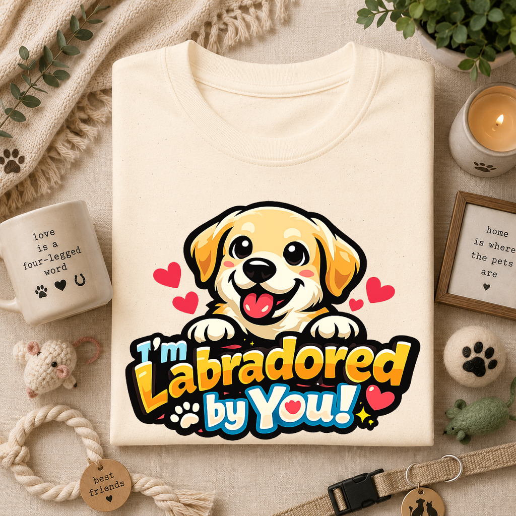 "I'm Labradored by You" Dog Lover Tee — Labradored Cute Puppy T‑Shirt