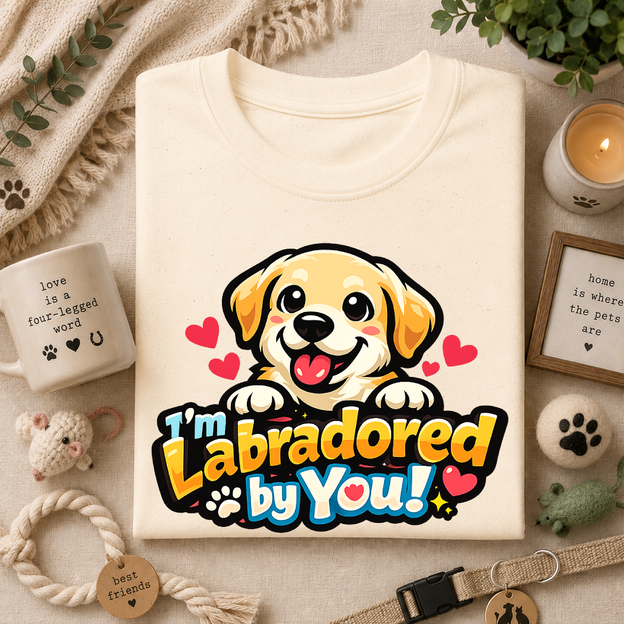 "I'm Labradored by You" Dog Lover Tee — Labradored Cute Puppy T‑Shirt