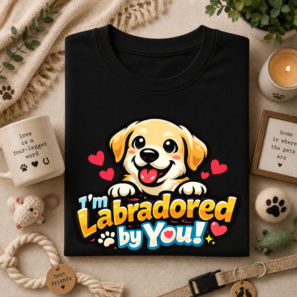 "I'm Labradored by You" Dog Lover Tee — Labradored Cute Puppy T‑Shirt