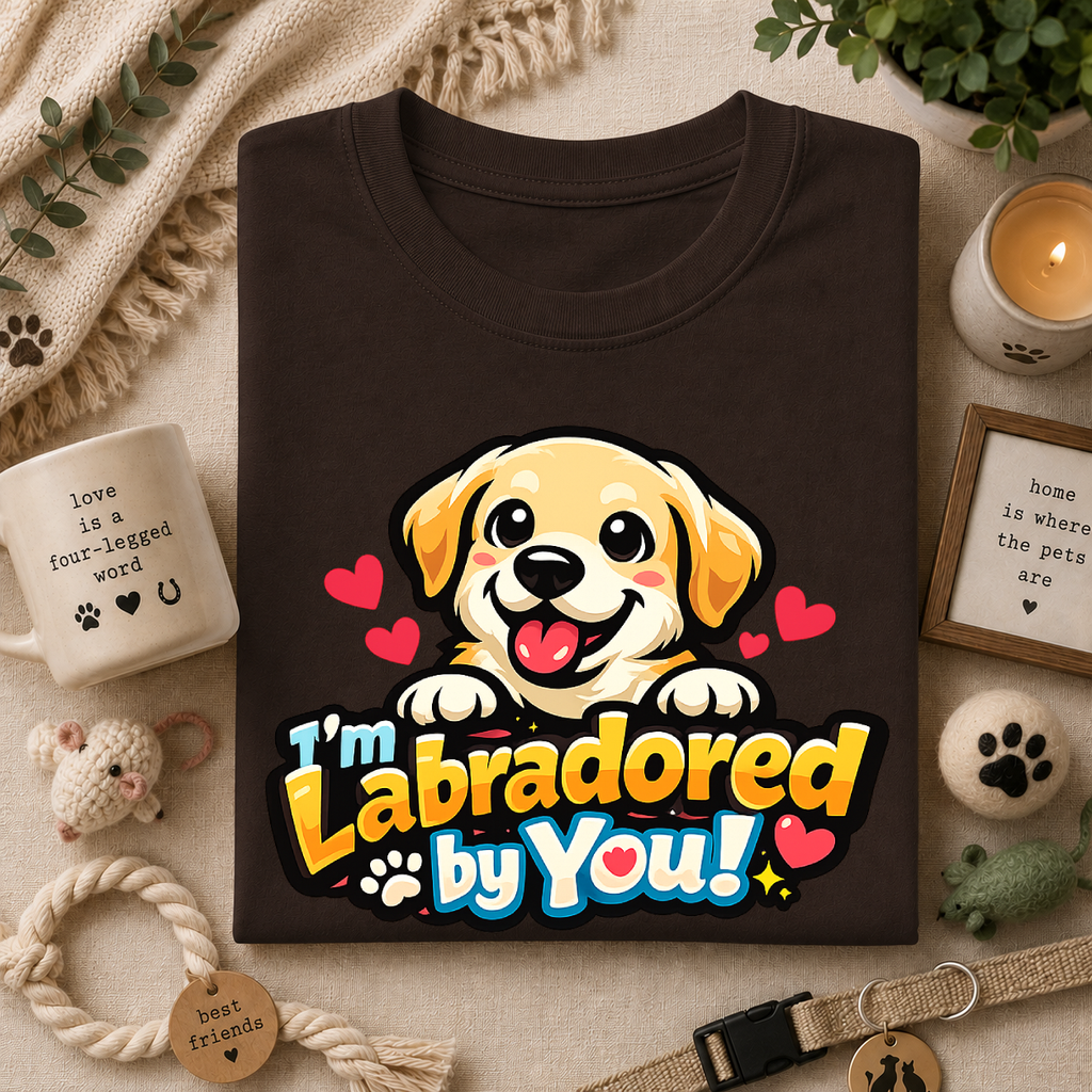 "I'm Labradored by You" Dog Lover Tee — Labradored Cute Puppy T‑Shirt