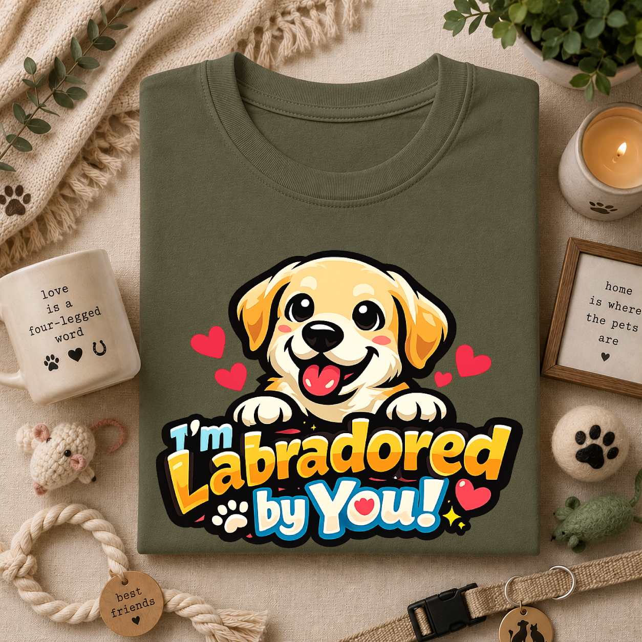 "I'm Labradored by You" Dog Lover Tee — Labradored Cute Puppy T‑Shirt