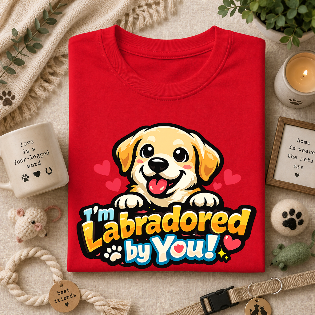 "I'm Labradored by You" Dog Lover Tee — Labradored Cute Puppy T‑Shirt