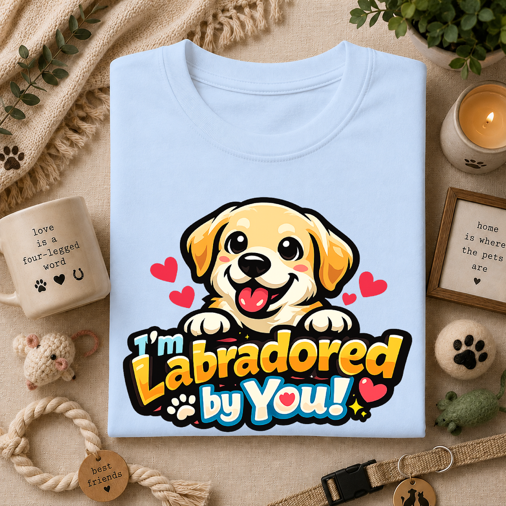 "I'm Labradored by You" Dog Lover Tee — Labradored Cute Puppy T‑Shirt