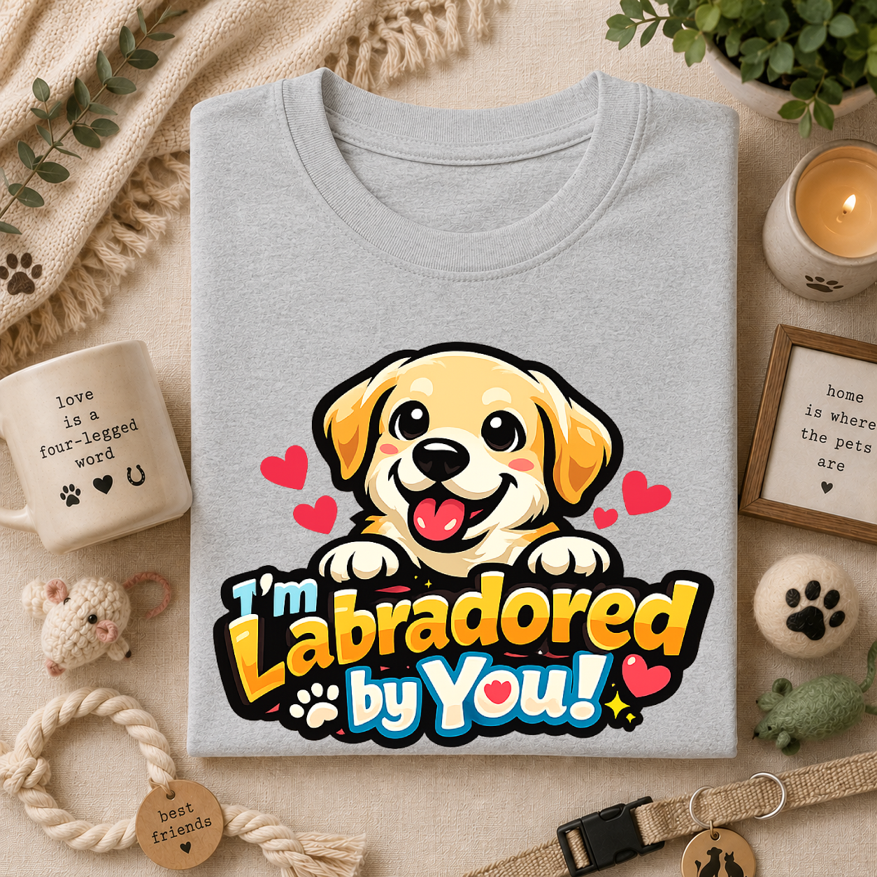 "I'm Labradored by You" Dog Lover Tee — Labradored Cute Puppy T‑Shirt