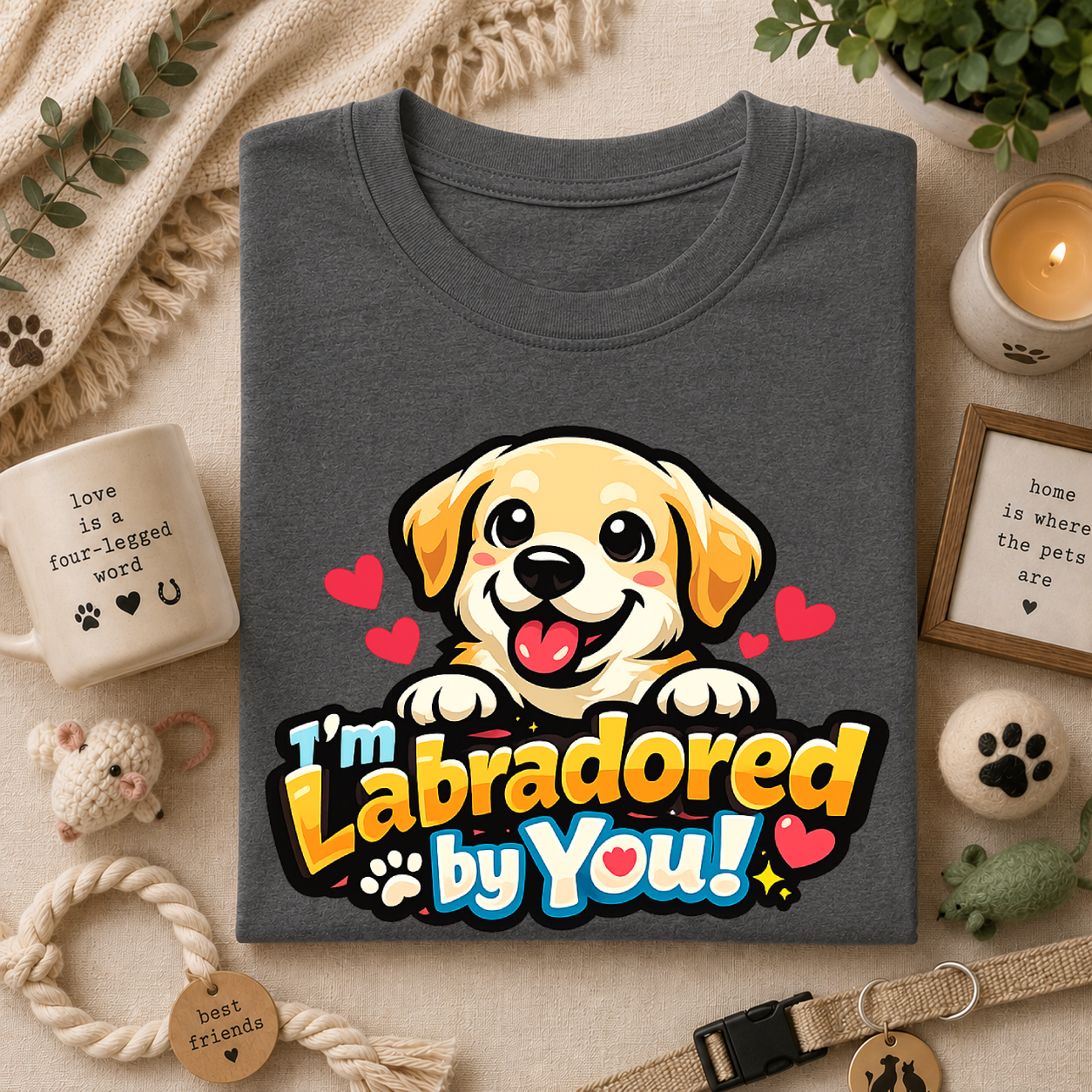 "I'm Labradored by You" Dog Lover Tee — Labradored Cute Puppy T‑Shirt