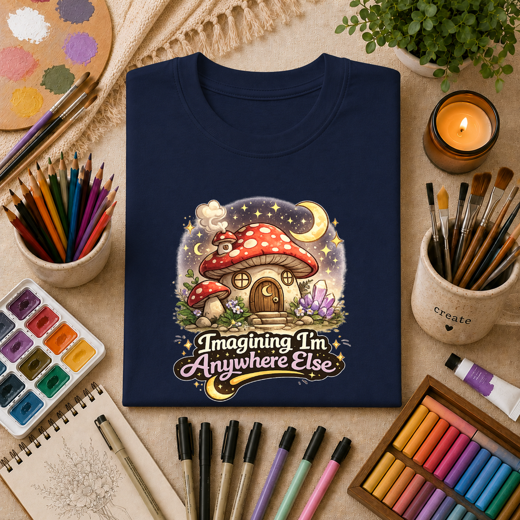 Imagining I'm Anywhere Else | Unisex Softstyle T-Shirt