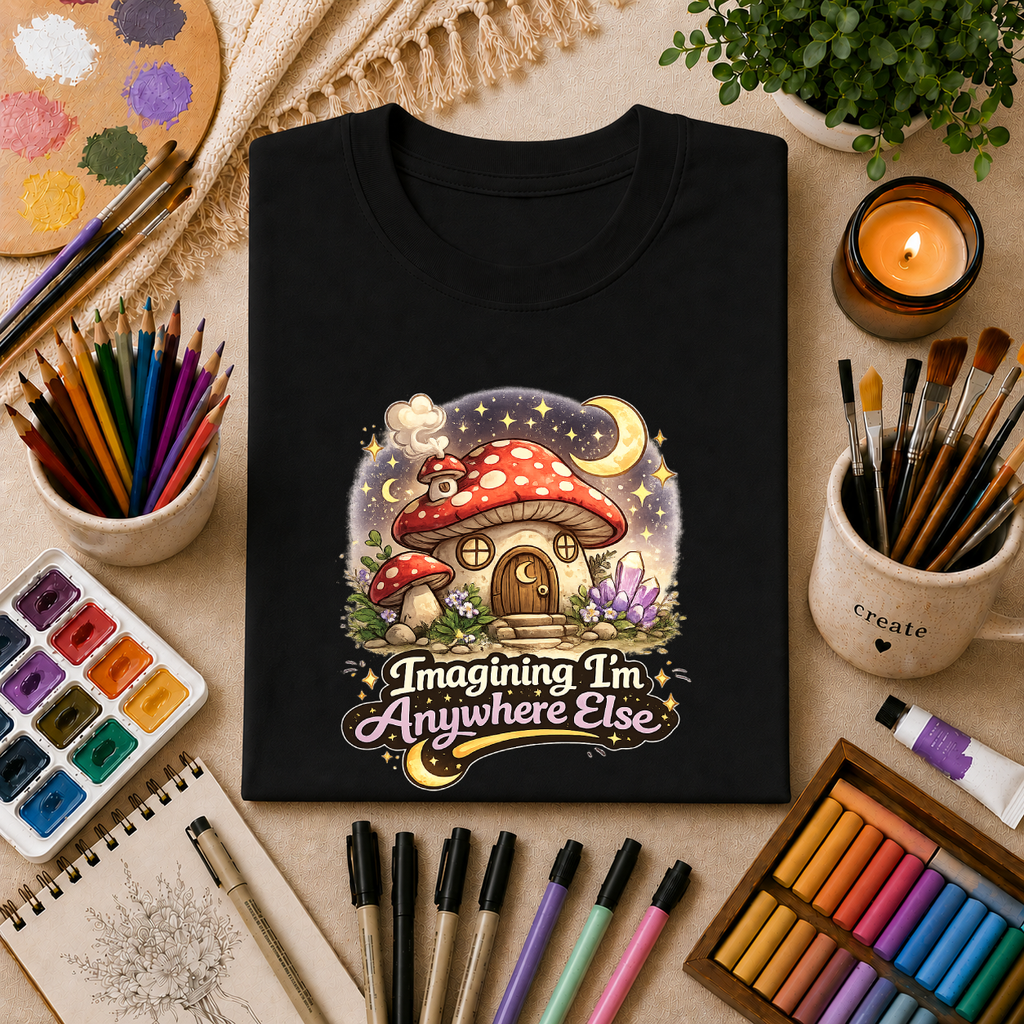 Imagining I'm Anywhere Else | Unisex Softstyle T-Shirt