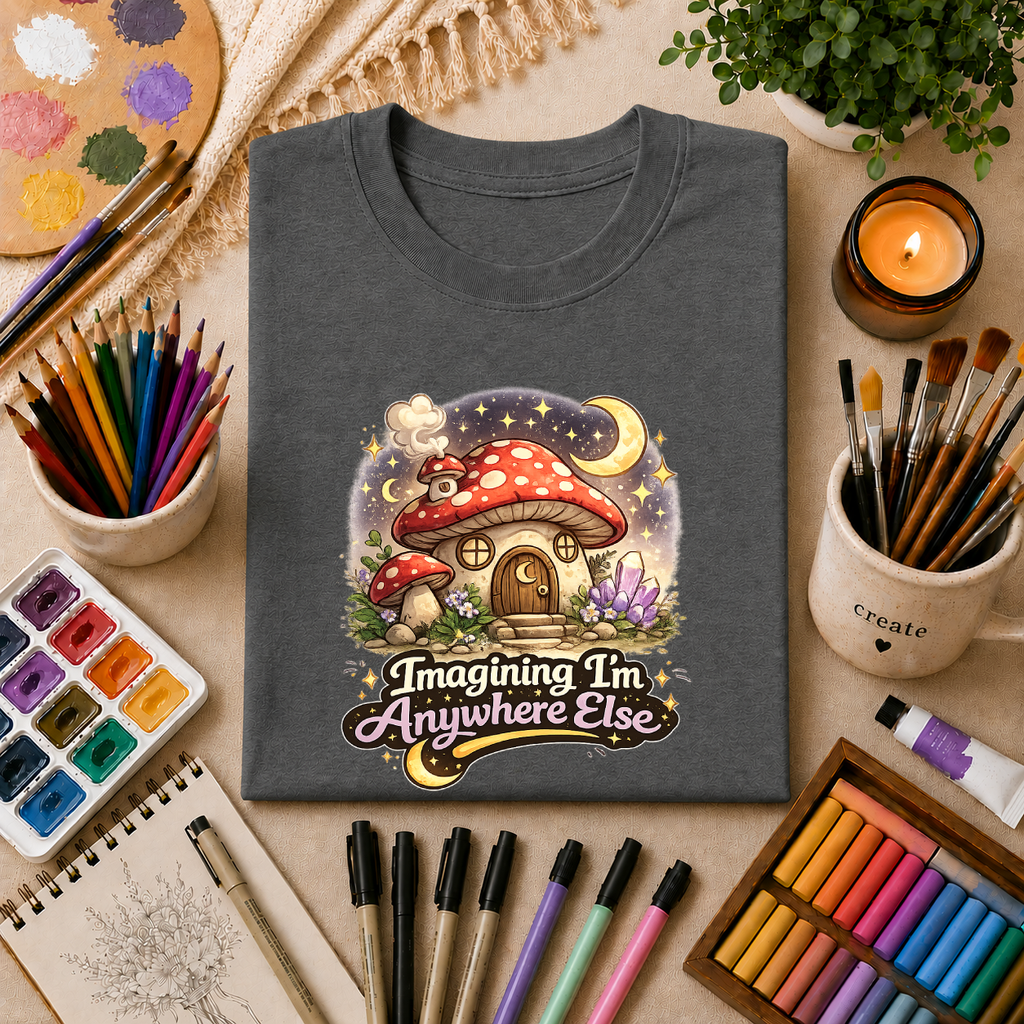 Imagining I'm Anywhere Else | Unisex Softstyle T-Shirt