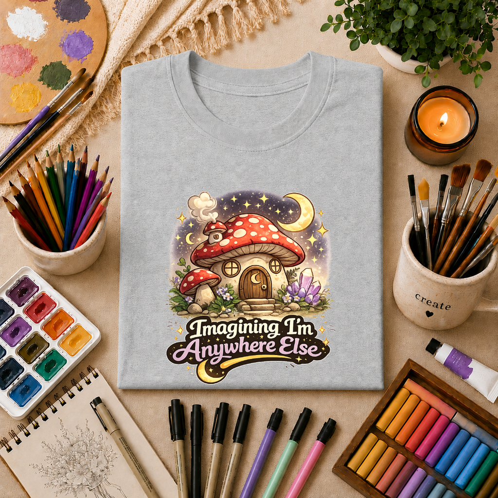 Imagining I'm Anywhere Else | Unisex Softstyle T-Shirt