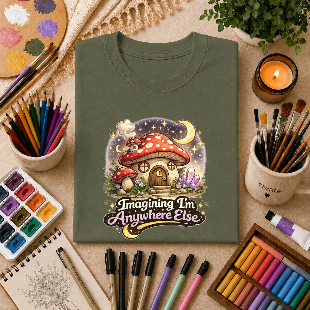 Imagining I'm Anywhere Else | Unisex Softstyle T-Shirt